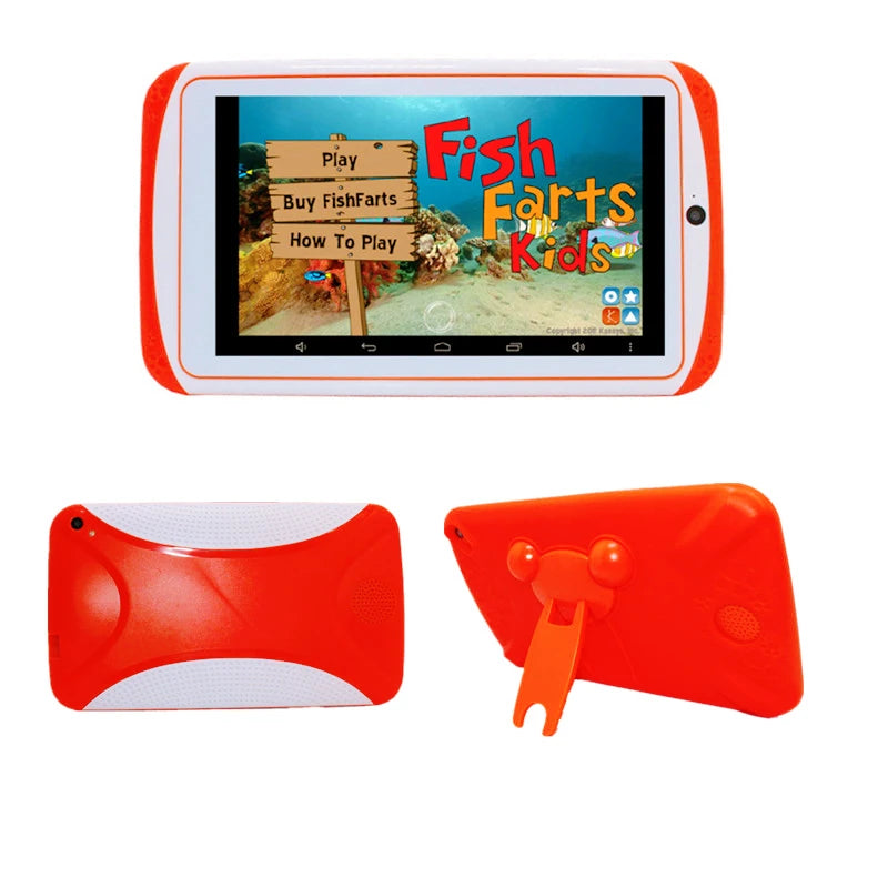 NEW 7 INCH E98 Android 10.0 KID Gift Tablet PC 1GBRAM +16G ROM  With Silicon Bracket Case Dual Camera WIFI