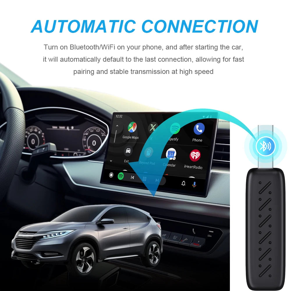2025 NEW Mini 2in1 Wireless CarPlay&Android Auto Wireless Adapter Mini Box BT WiFi Fast Connect Plug&Play for Wired CarPlay Car