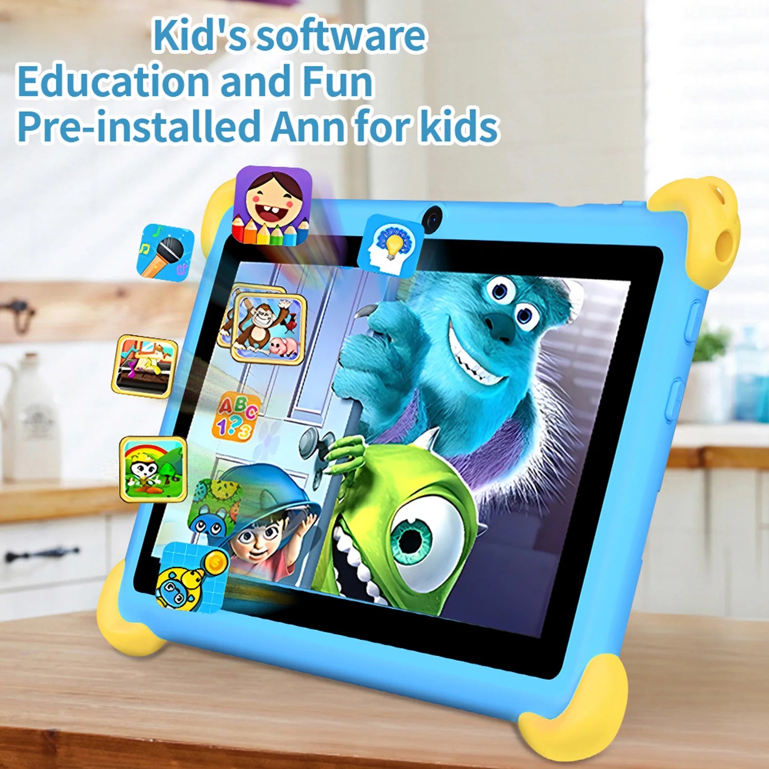 7 Inch 5G Kids' tablets Android Learning Games Pad Kids-Proof protective Case Tablet Quad Core 4GB+64GB ROM Children's best Gift