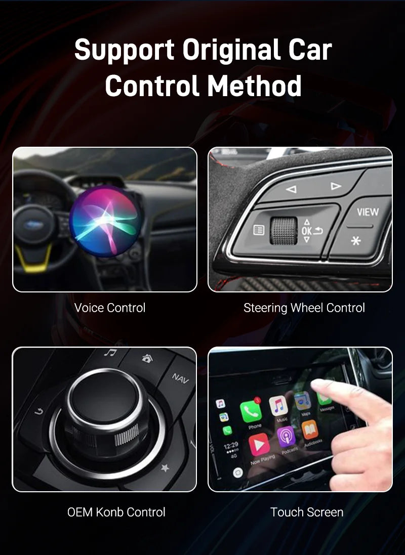 2025 NEW Mini 2in1 Wireless CarPlay&Android Auto Wireless Adapter Mini Box BT WiFi Fast Connect Plug&Play for Wired CarPlay Car