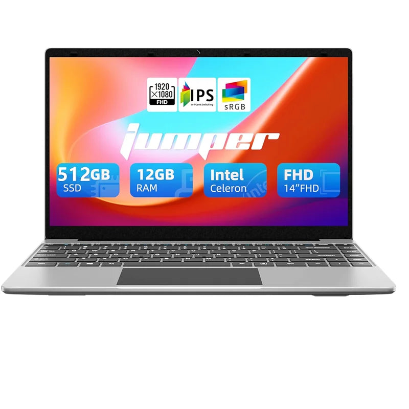 12GB RAM 256GB ROM Laptop PC 14.1  INCH Notebook Ultrabook Windows 11 Laptop PC Intel Celeron Quad Core J3455 CPU