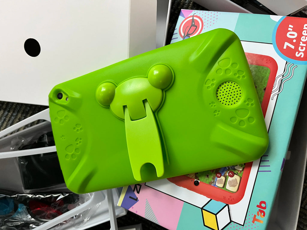 NEW 7 INCH E98 Android 10.0 KID Gift Tablet PC 1GBRAM +16G ROM  With Silicon Bracket Case Dual Camera WIFI