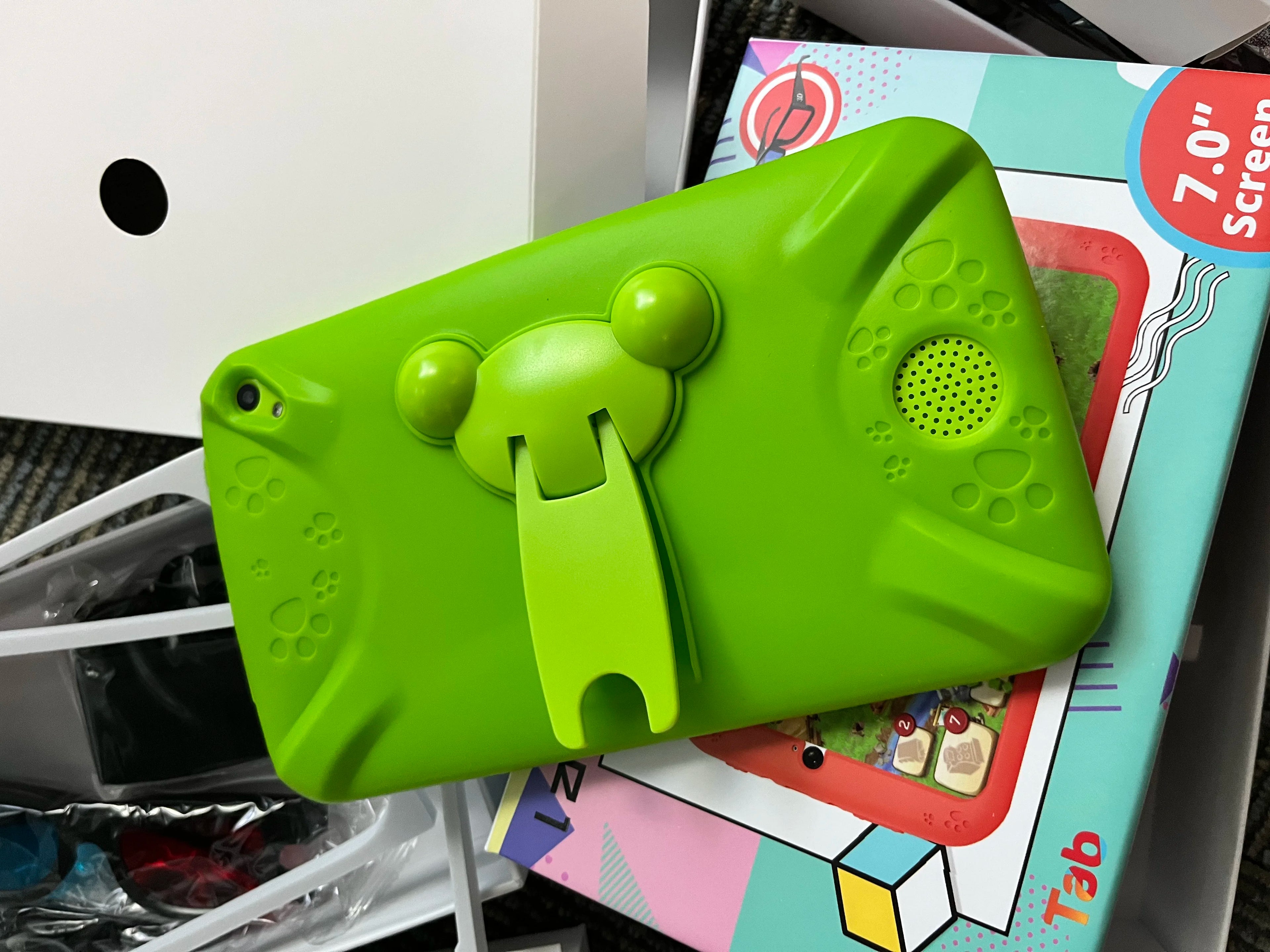 NEW 7 INCH E98 Android 10.0 KID Gift Tablet PC 1GBRAM +16G ROM  With Silicon Bracket Case Dual Camera WIFI