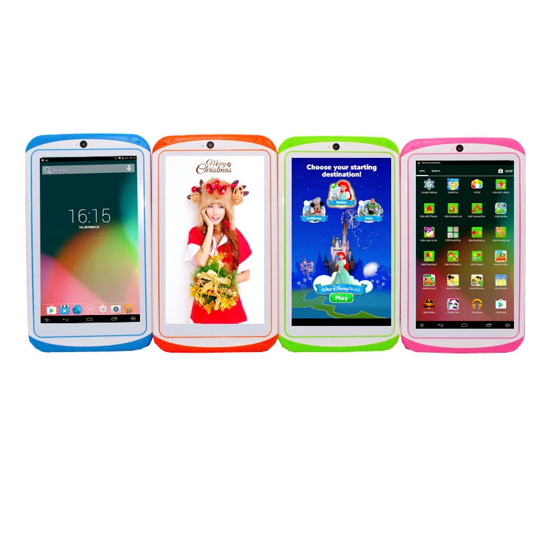 NEW 7 INCH E98 Android 10.0 KID Gift Tablet PC 1GBRAM +16G ROM  With Silicon Bracket Case Dual Camera WIFI