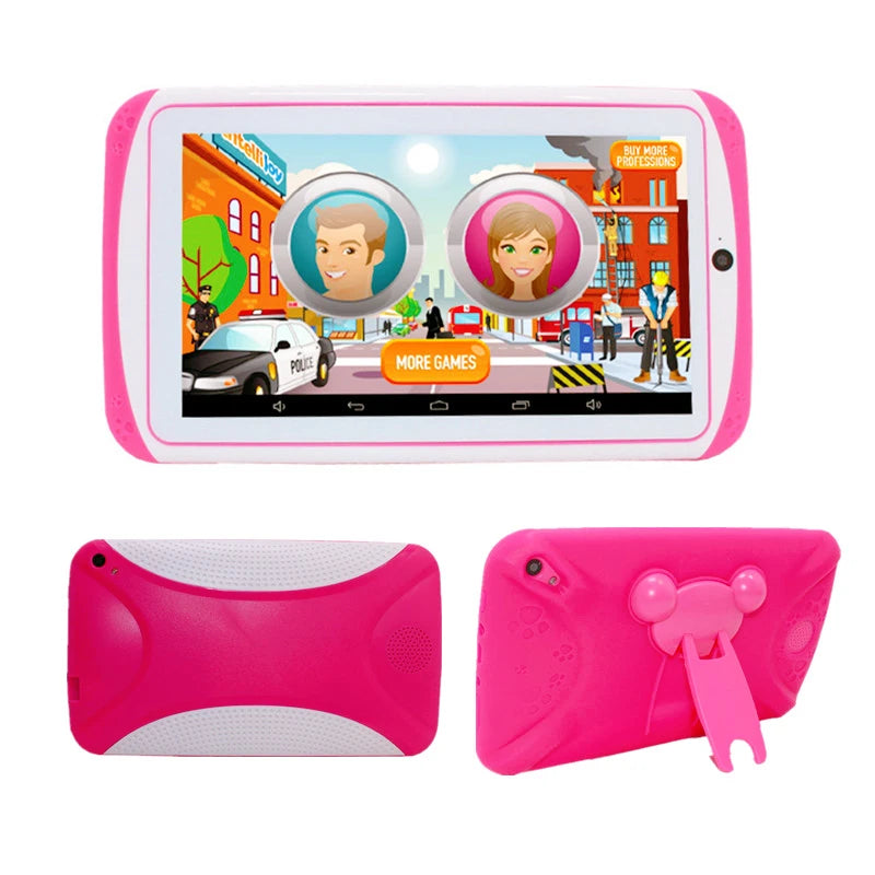 NEW 7 INCH E98 Android 10.0 KID Gift Tablet PC 1GBRAM +16G ROM  With Silicon Bracket Case Dual Camera WIFI