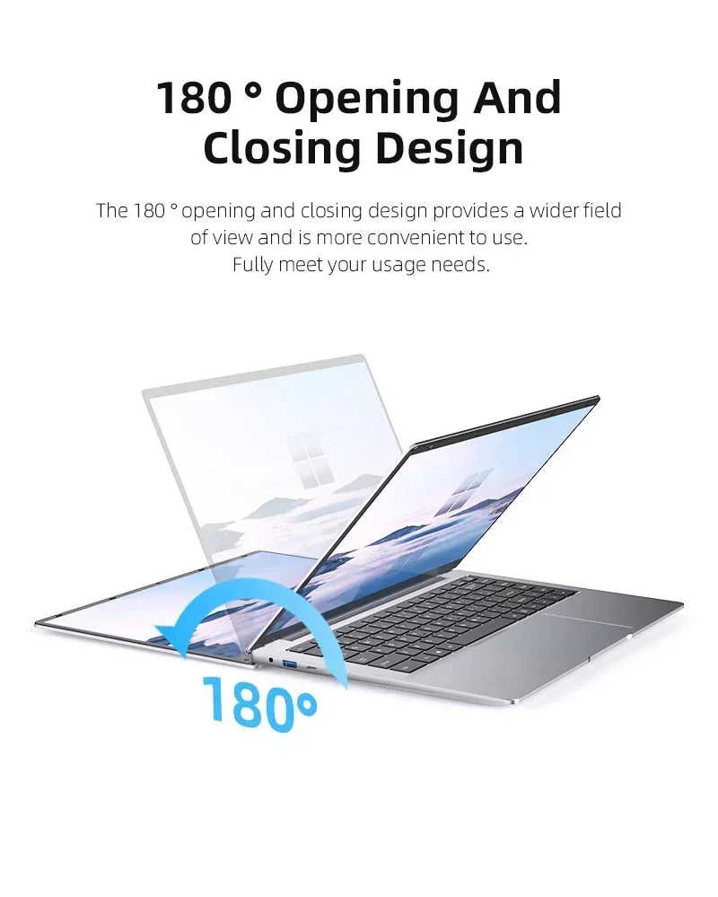 14.1" New Ultra Slim Laptop Computer Portable Windows 11 Intel Core i7-7500U Notebook 12GB RAM  256 GB / 512 GB / 1TB / 2TB SSD Office Study Laptops