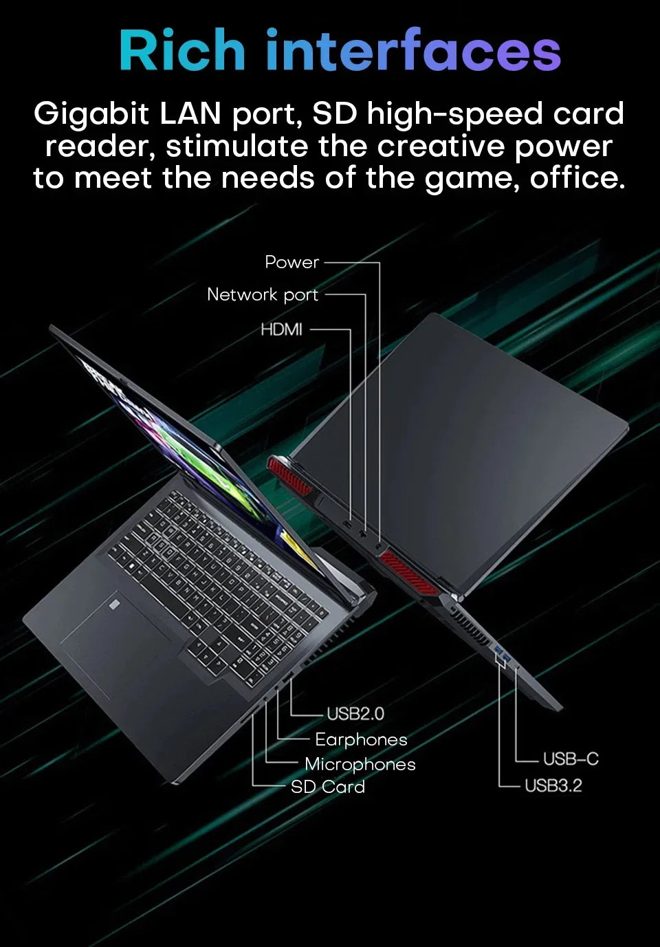 ACEKAMAS 16" Gaming Laptop intel Core i7-6700HQ GTX 1060 IPS 1920*1200 Notebook Gamer 16GB DDR4 1TB SSD Windows 11 Pro Laptop PC