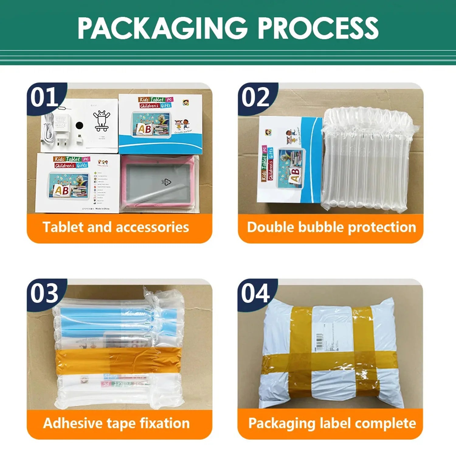 7 Inch 5G Kids' tablets Android Learning Games Pad Kids-Proof protective Case Tablet Quad Core 4GB+64GB ROM Children's best Gift