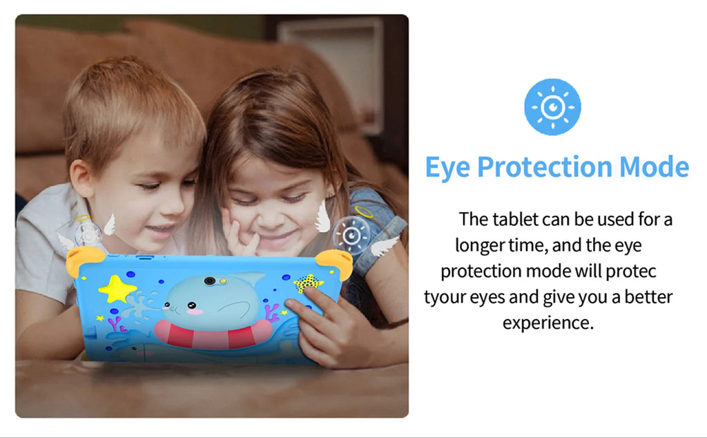 7 Inch 5G Kids' tablets Android Learning Games Pad Kids-Proof protective Case Tablet Quad Core 4GB+64GB ROM Children's best Gift