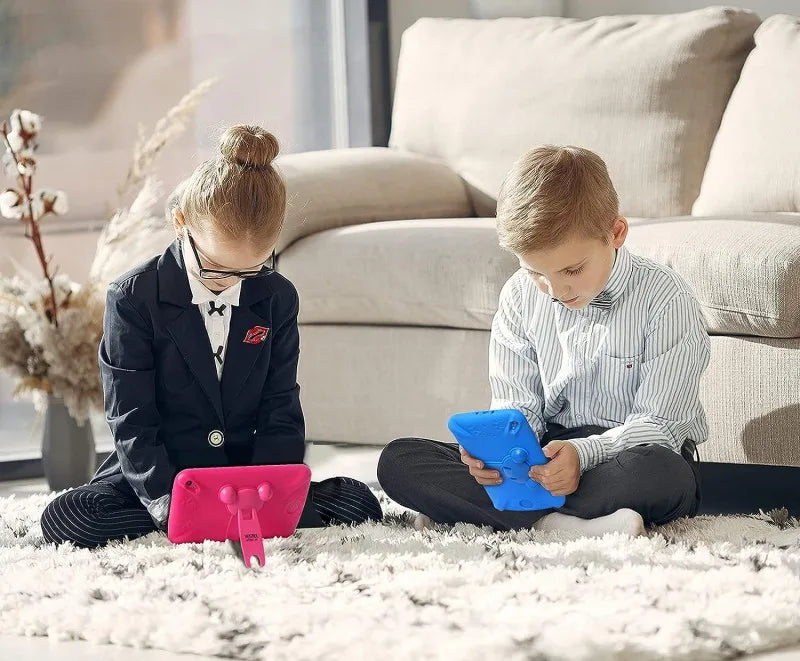 NEW 7 INCH E98 Android 10.0 KID Gift Tablet PC 1GBRAM +16G ROM  With Silicon Bracket Case Dual Camera WIFI