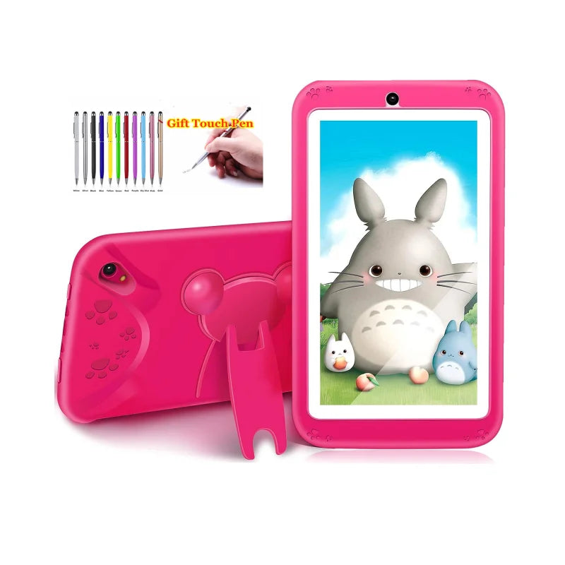 NEW 7 INCH E98 Android 10.0 KID Gift Tablet PC 1GBRAM +16G ROM  With Silicon Bracket Case Dual Camera WIFI