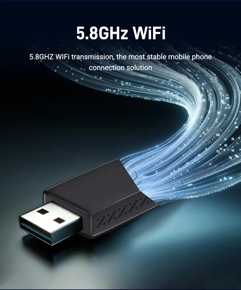 2025 NEW Mini 2in1 Wireless CarPlay&Android Auto Wireless Adapter Mini Box BT WiFi Fast Connect Plug&Play for Wired CarPlay Car