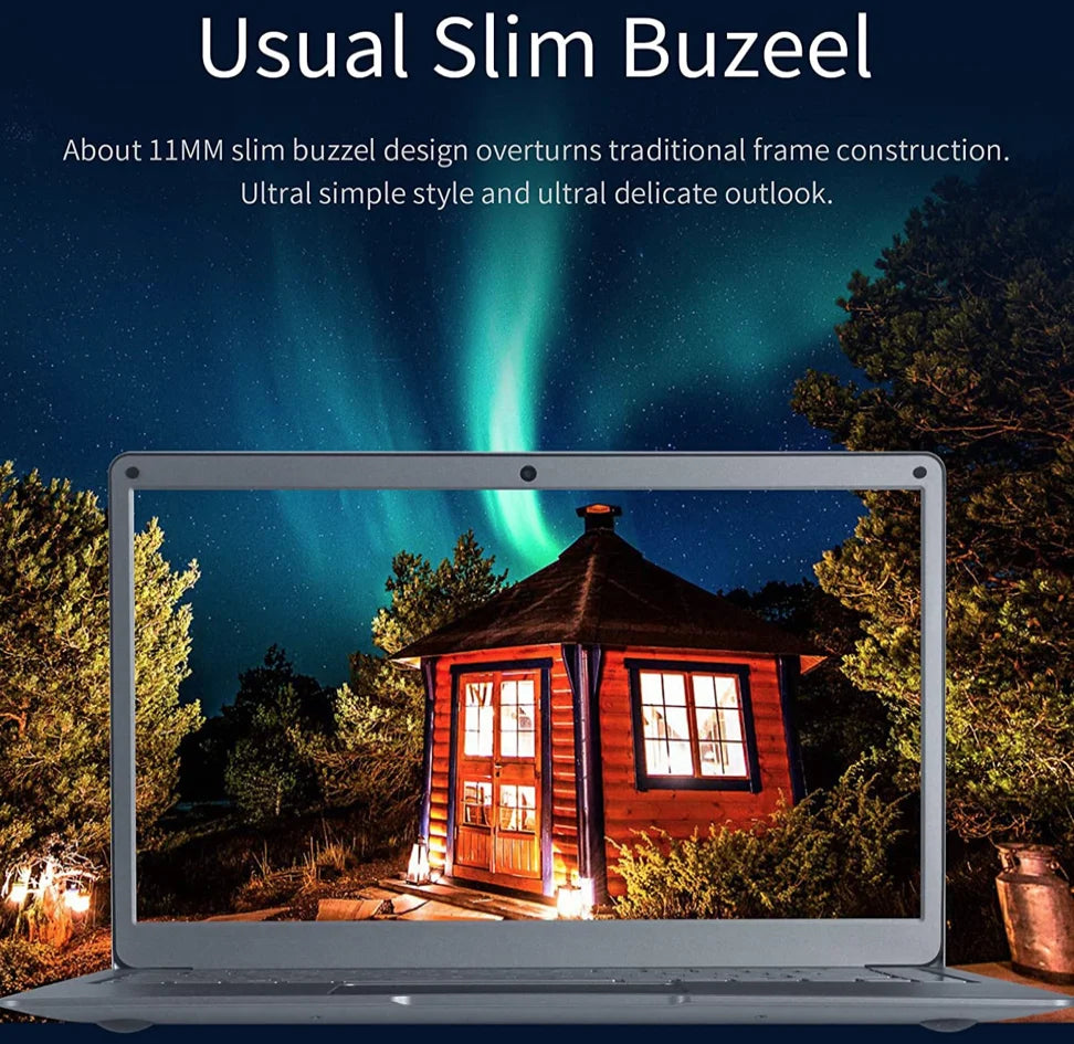 12GB RAM 256GB ROM Laptop PC 14.1  INCH Notebook Ultrabook Windows 11 Laptop PC Intel Celeron Quad Core J3455 CPU