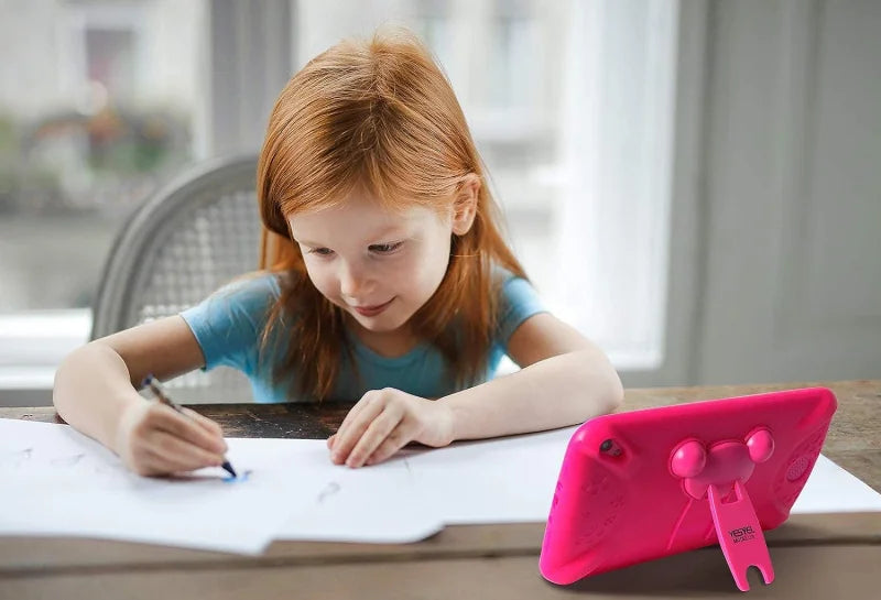 NEW 7 INCH E98 Android 10.0 KID Gift Tablet PC 1GBRAM +16G ROM  With Silicon Bracket Case Dual Camera WIFI