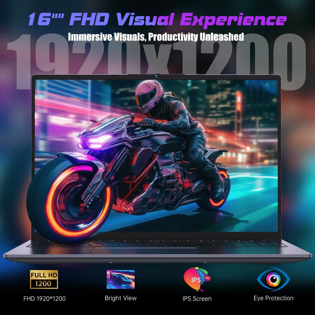 ACEKAMAS 16" Gaming Laptop intel Core i7-6700HQ GTX 1060 IPS 1920*1200 Notebook Gamer 16GB DDR4 1TB SSD Windows 11 Pro Laptop PC